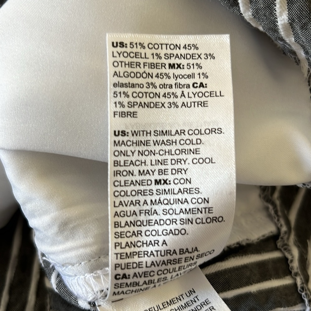 White House Black Market Gray and White Striped Utility Midi Dress - Picture 12 of 16